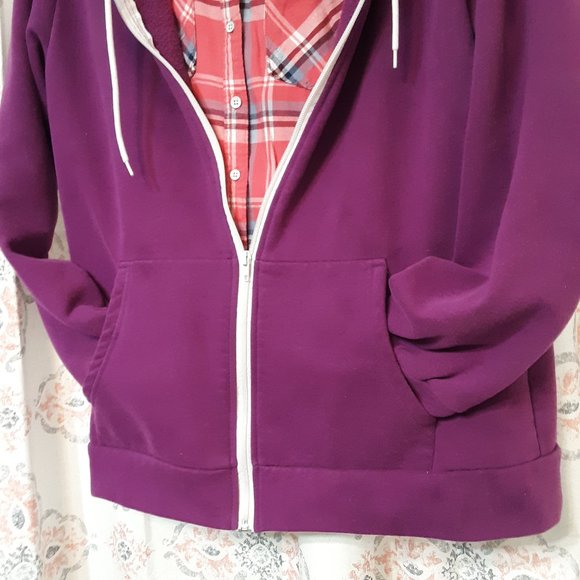 SALE Amazon Fall Perfect Purple/Plum Hoodie Sz M - Picture 5 of 8